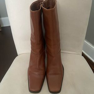 Parade, leather chestnut brown boots